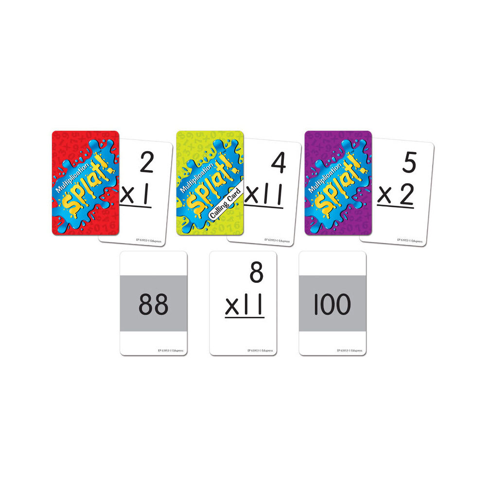 Teacher Created Resources Multiplication Splat Flash Card Game Set Kids 6y+ — image 5