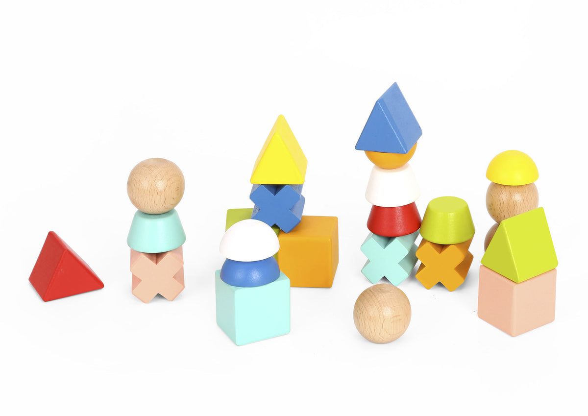 Tooky Toy Stacking Blocks Logic Game Activity Fun Educational Play Kids 3+ (36 Pieces) — image 2