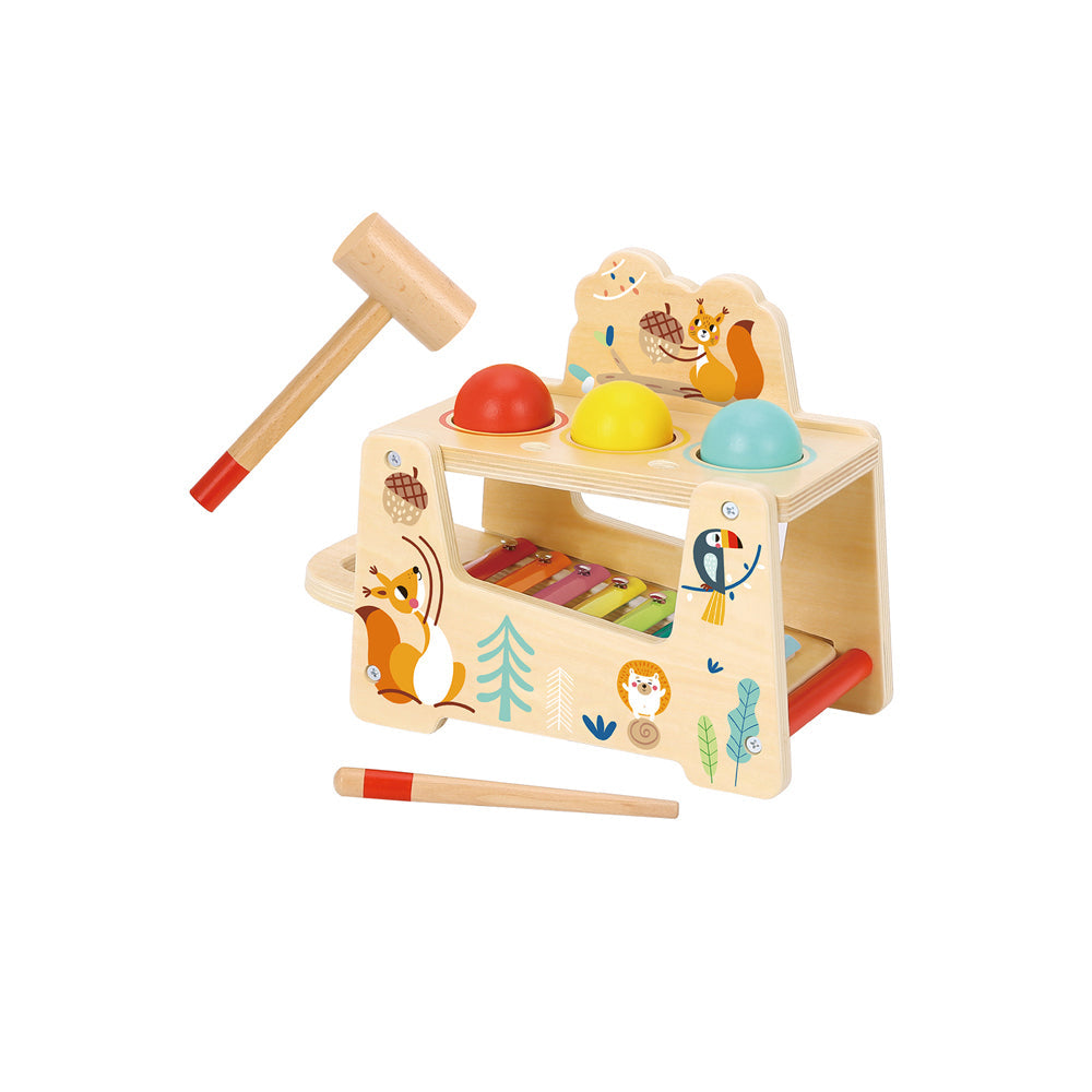 Tooky Toy Pound & Tap Ball Bench w/ Xylophone Kids/Children Fun Playset 2y+