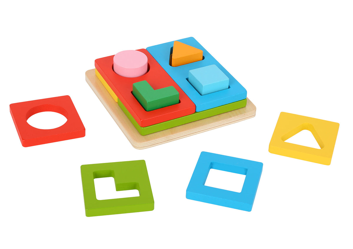 Tooky Toy Wooden Multi-Shape Sorter Kids Interactive/Educational Play 2+ (13 Pieces) — image 3