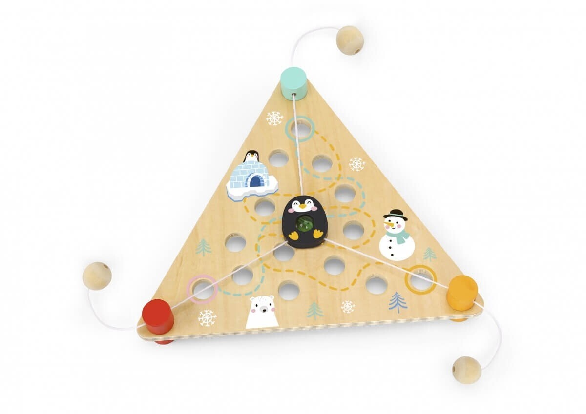Tooky Toy Wooden Penguin Adventure Kids/Toddler Interactive Fun Play Game 3+ (3 Pieces)