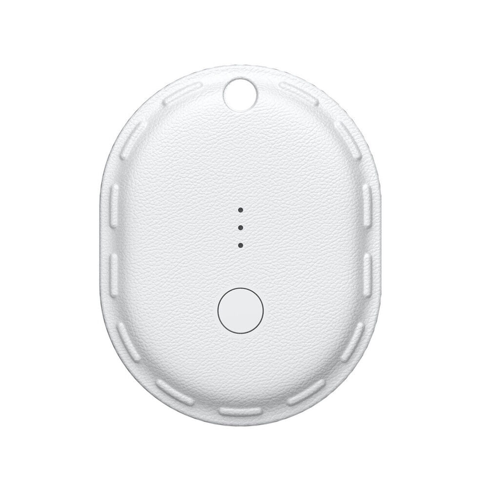Laser Mini Bluetooth IPX7 Smart Tag Compact w Apple Find My Tracking — White