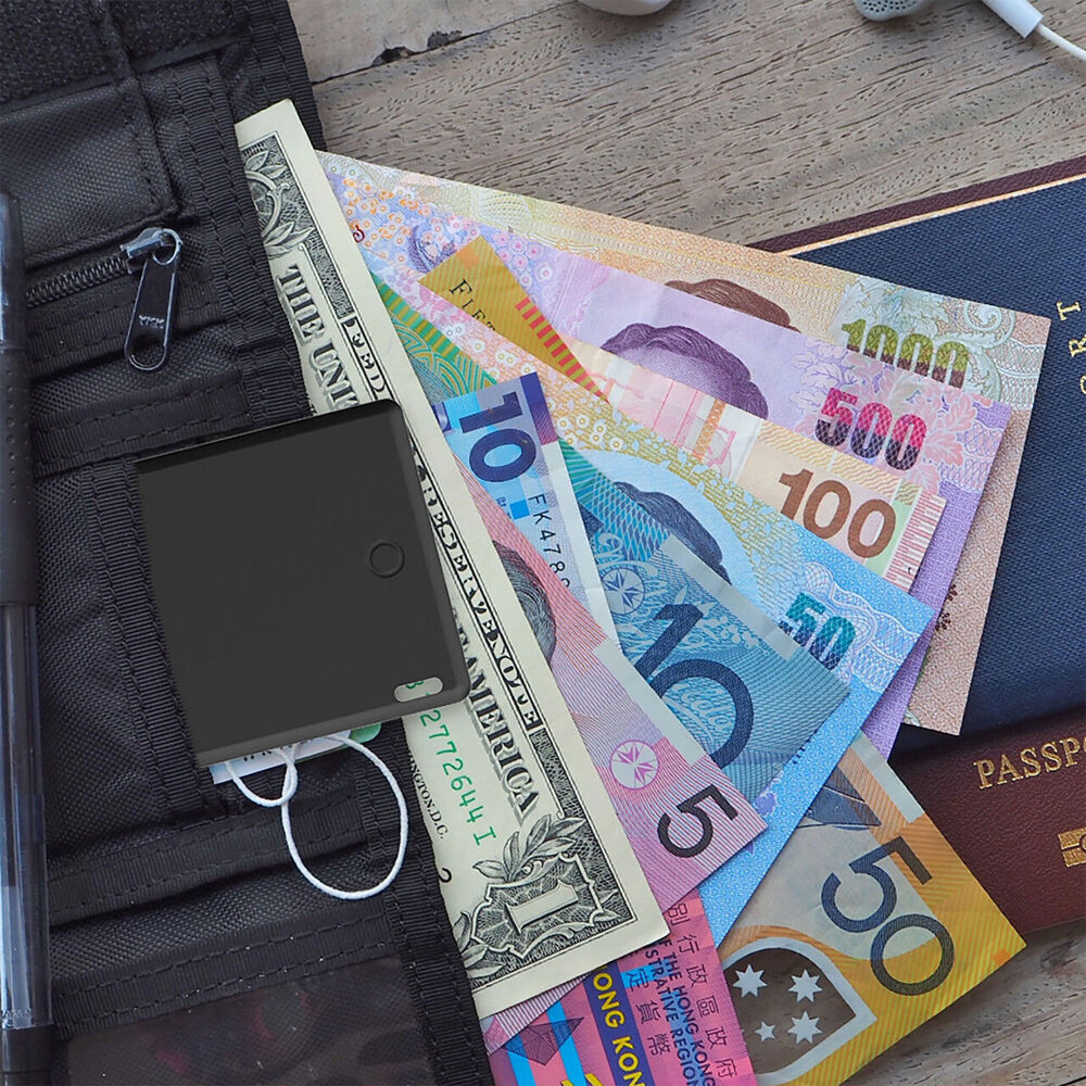 Laser Black Ultra Slim Smart Card w/ Wireless Charging For Apple Find My Tracker — image 4