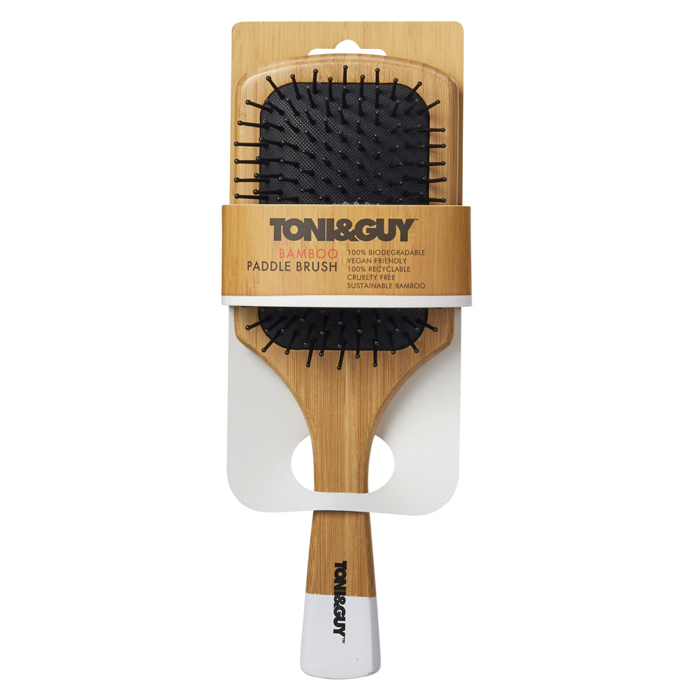 Toni & Guy Bamboo Paddle Brush Hair Styling/Care Accessories/Tools Set (2 Pack) — image 2