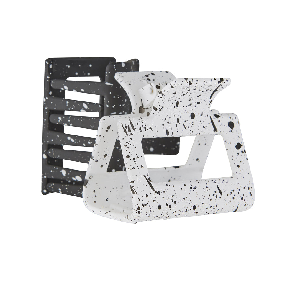 Toni & Guy Square Claw Clip Black Speckle & White Speckle Hair Styling Assorted — image 3