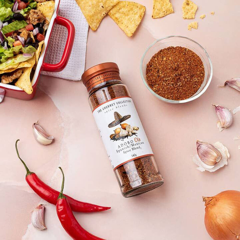 Hot Shots 140g Seasoning The Gourmet Collection Spice Blend Adobo Ole — image 2