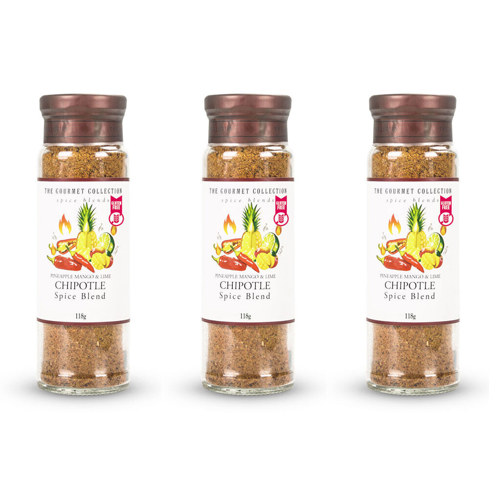 Hot Shot Hot Shots The Gourmet Collection Spice Pineapple Mango Lime Chipotle 118g (3 Pack)