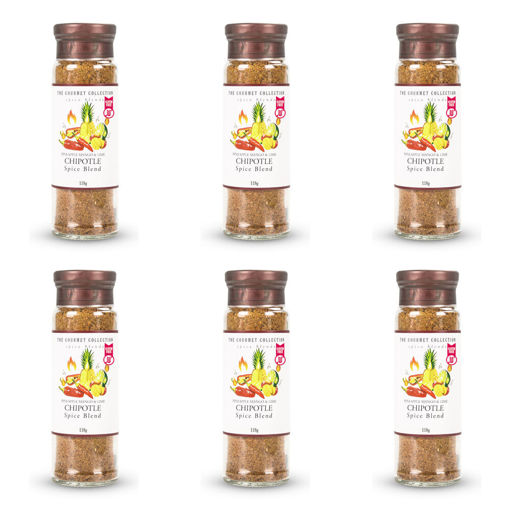 Hot Shot Hot Shots The Gourmet Collection Spice Pineapple Mango Lime Chipotle 118g (6 Pack)