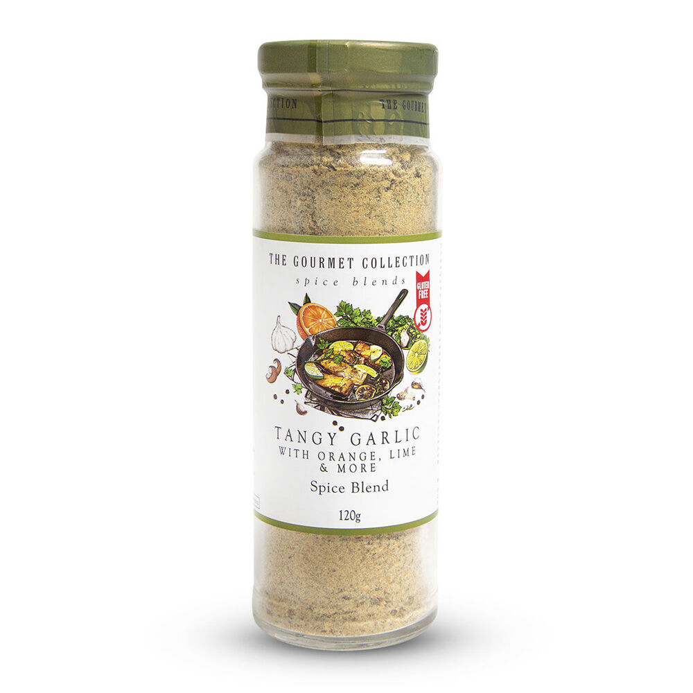 Hot Shots 120g Seasoning The Gourmet Collection Spice Blend Tangy Garlic
