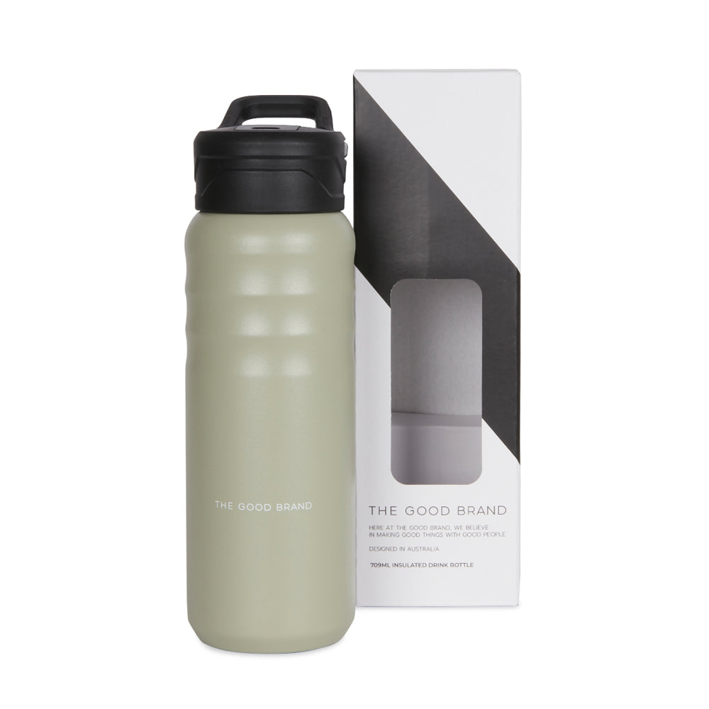 The Good Brand 709ml Large Insulated Drink Bottle - Sage — image 3