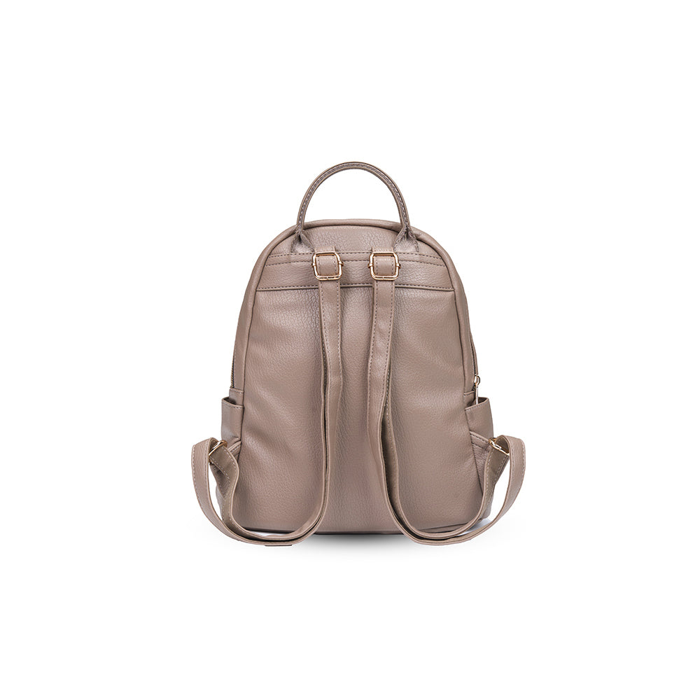 Tosca Casual Outdoor Travel Compact Adjustable Strap Carry Backpack Taupe — image 2