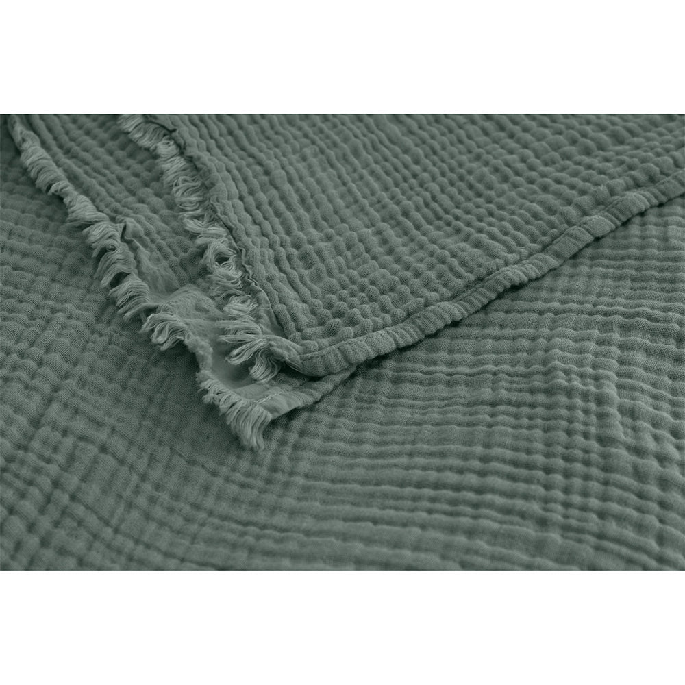Algodon Capri 127x152cm Cotton Throw Seafoam Home Lounge/Living Room Decor — image 2