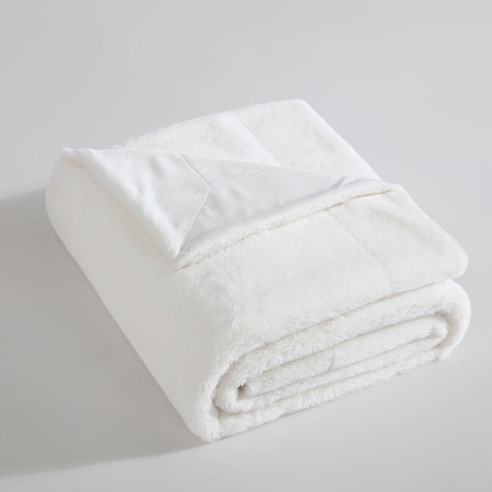 Ardor Boudoir 130x170cm Room Bed Blanket/Throw Benz Faux Fur Cream — image 2