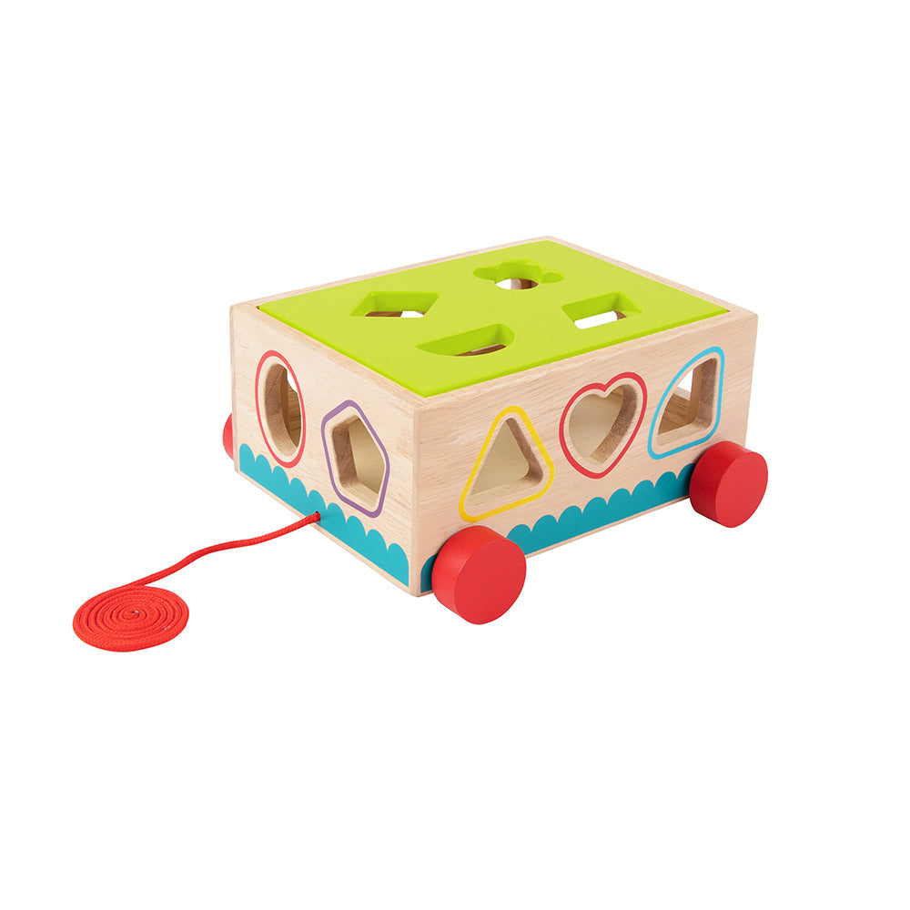 Tooky Toy Kids/Children Wooden Shape Sorter Educational Block Puzzle 12m+ (16 Pieces) — image 4