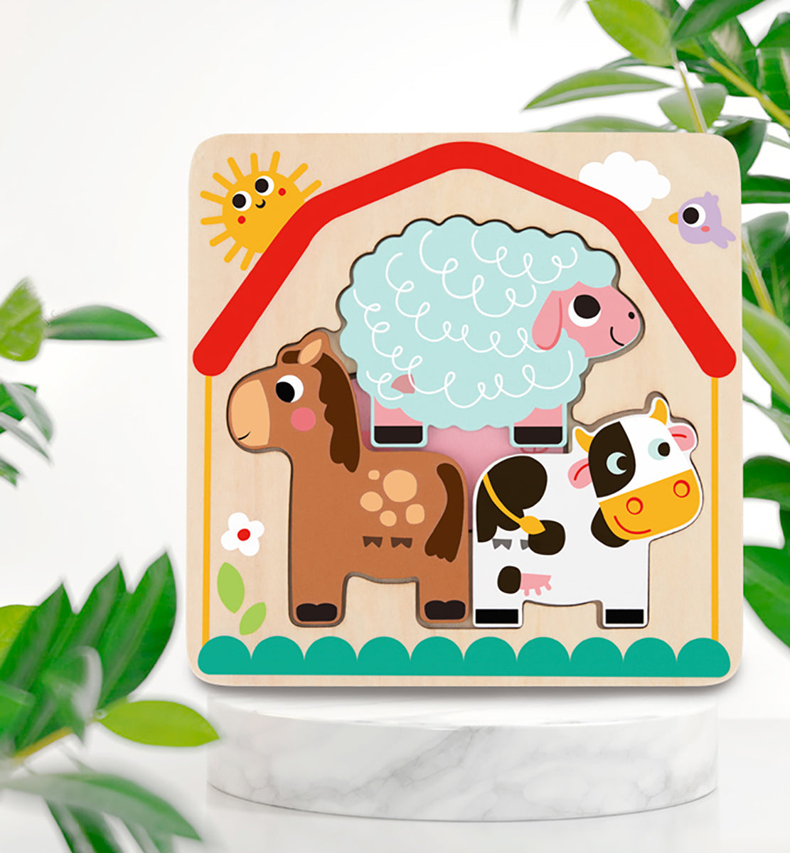 Tooky Toy Multi-Layered Farm Animal Children's/Kids Learning Game/Puzzle 12m+ — image 7