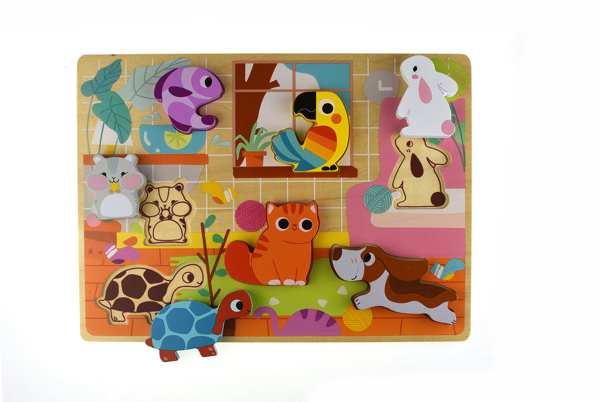 Tooky Toy Chunky Children's/Kids Problem Solving Development Puzzle Set 12m+ — image 3