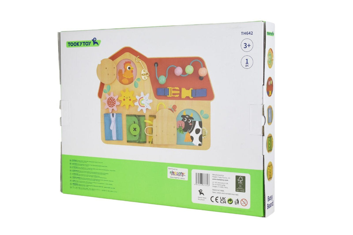 Tooky Toy Busy Board Educational Kids Fun Interactive Activity Game Play 3+ — image 2