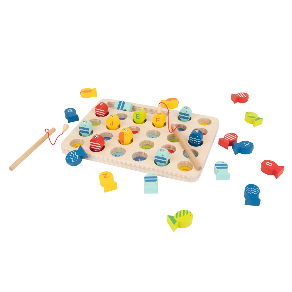 Tooky Toy Wooden Magnetic Fishing Educational Game Activity w/Alphabet Kids 3y+ — image 3