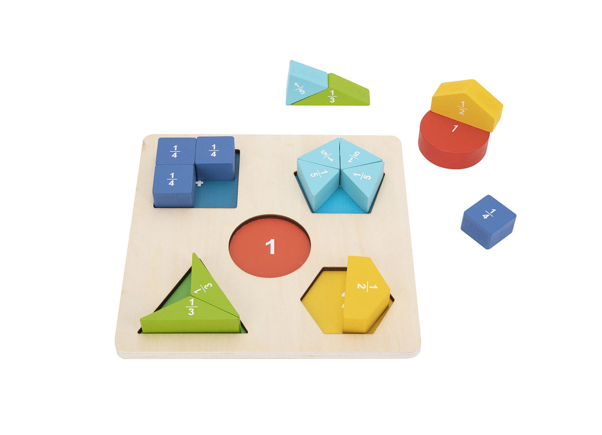 Tooky Toy Children's/Kids Fraction Learning/Coordination/Education Puzzle 2y+ — image 2