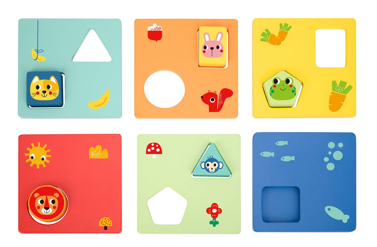 Tooky Toy Logic Sensory Game Shapes Educational/Interactive Fun Play 2+ (11 Pieces) — image 6
