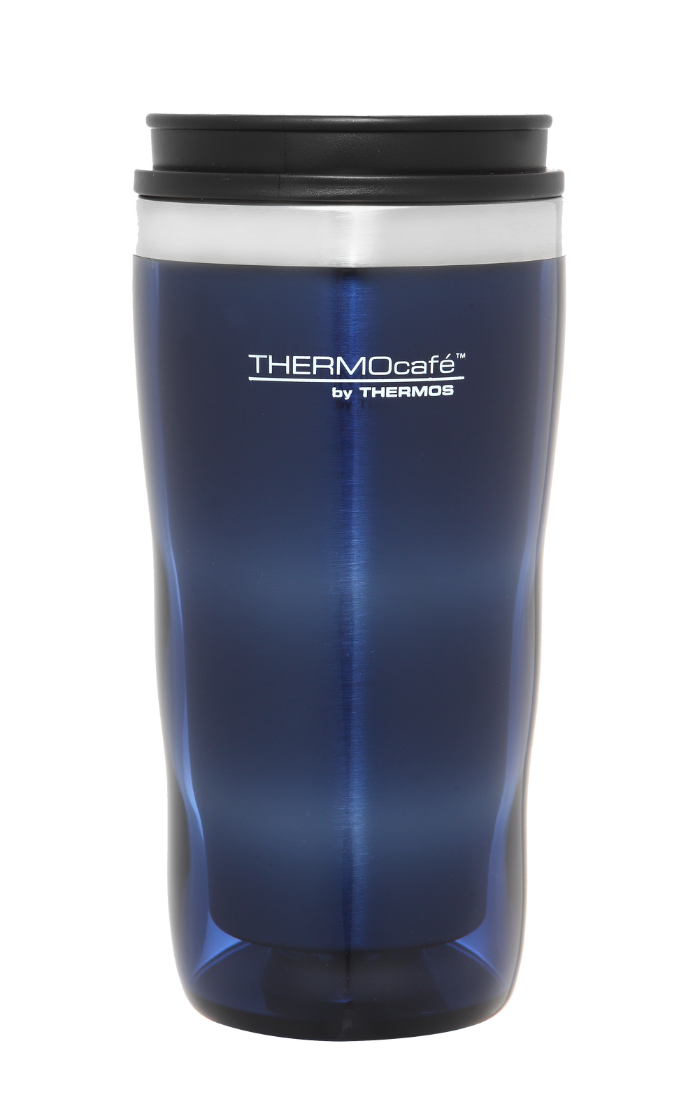 Thermocafe Stainless Steel Inner Plastic Outer Travel Tumbler Blue 470ml (2 Pack) — image 2