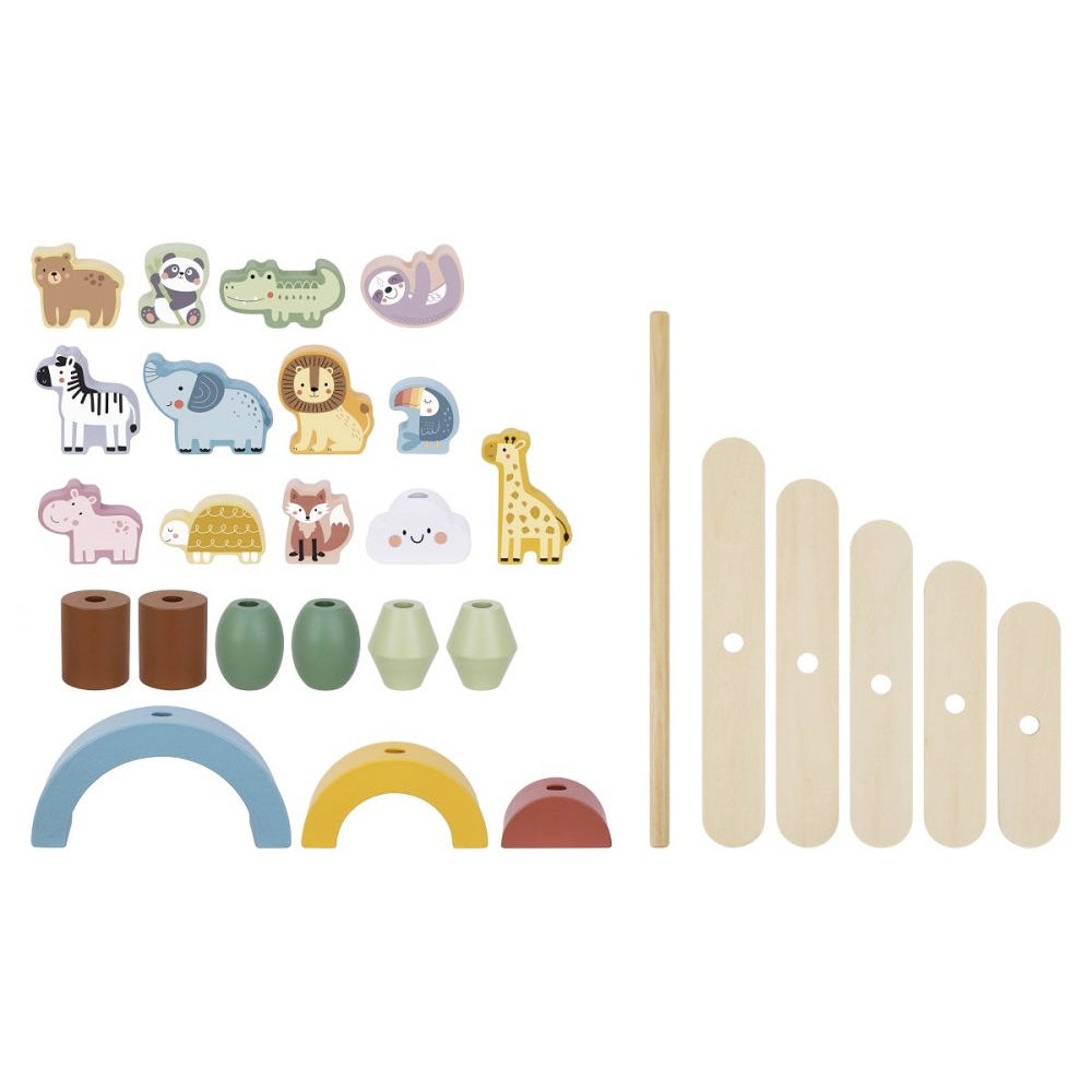 Tooky Toy My Forest Friends Animals Wooden Stacking Build Game Fun Toy Kids 3y+ — image 3
