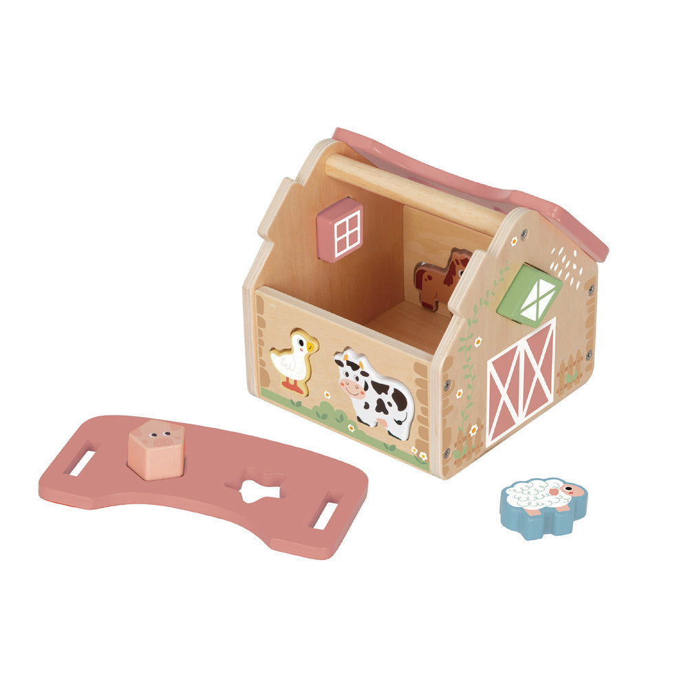 Tooky Toy My Forest Friends Farmhouse Shape Sorter Play Set Kids/Children 18m+