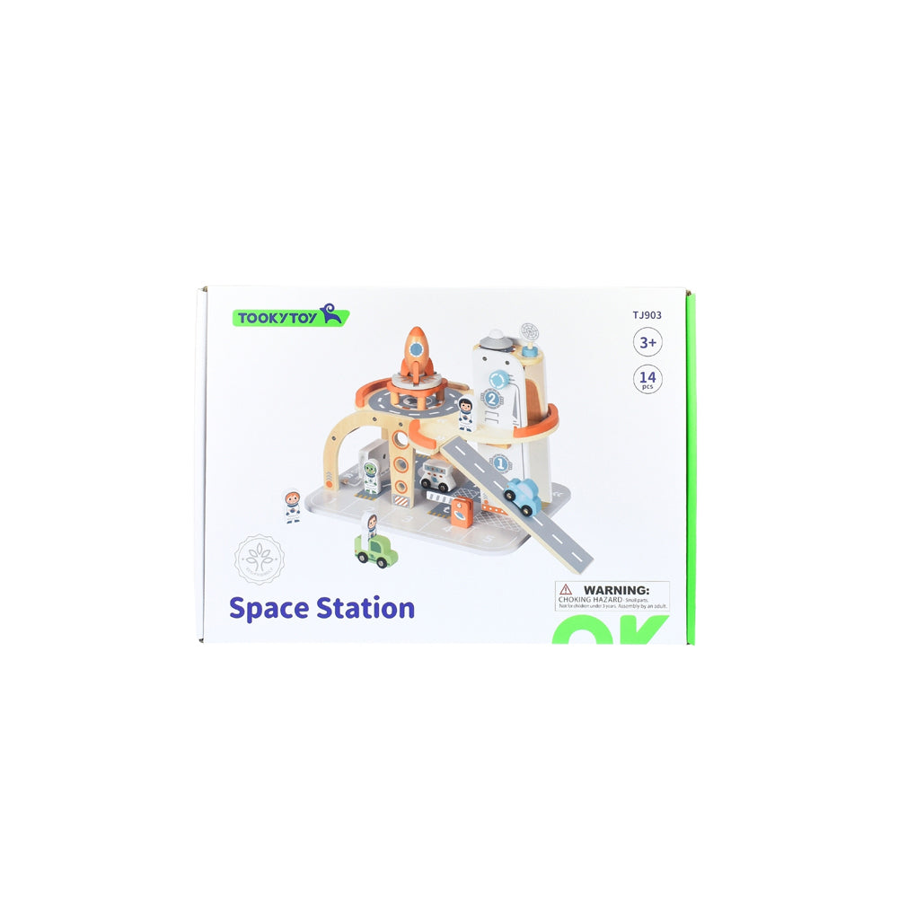 Tooky Toy Wooden Space Station Kids/Children Educational Toy Playset 3y+ — image 6
