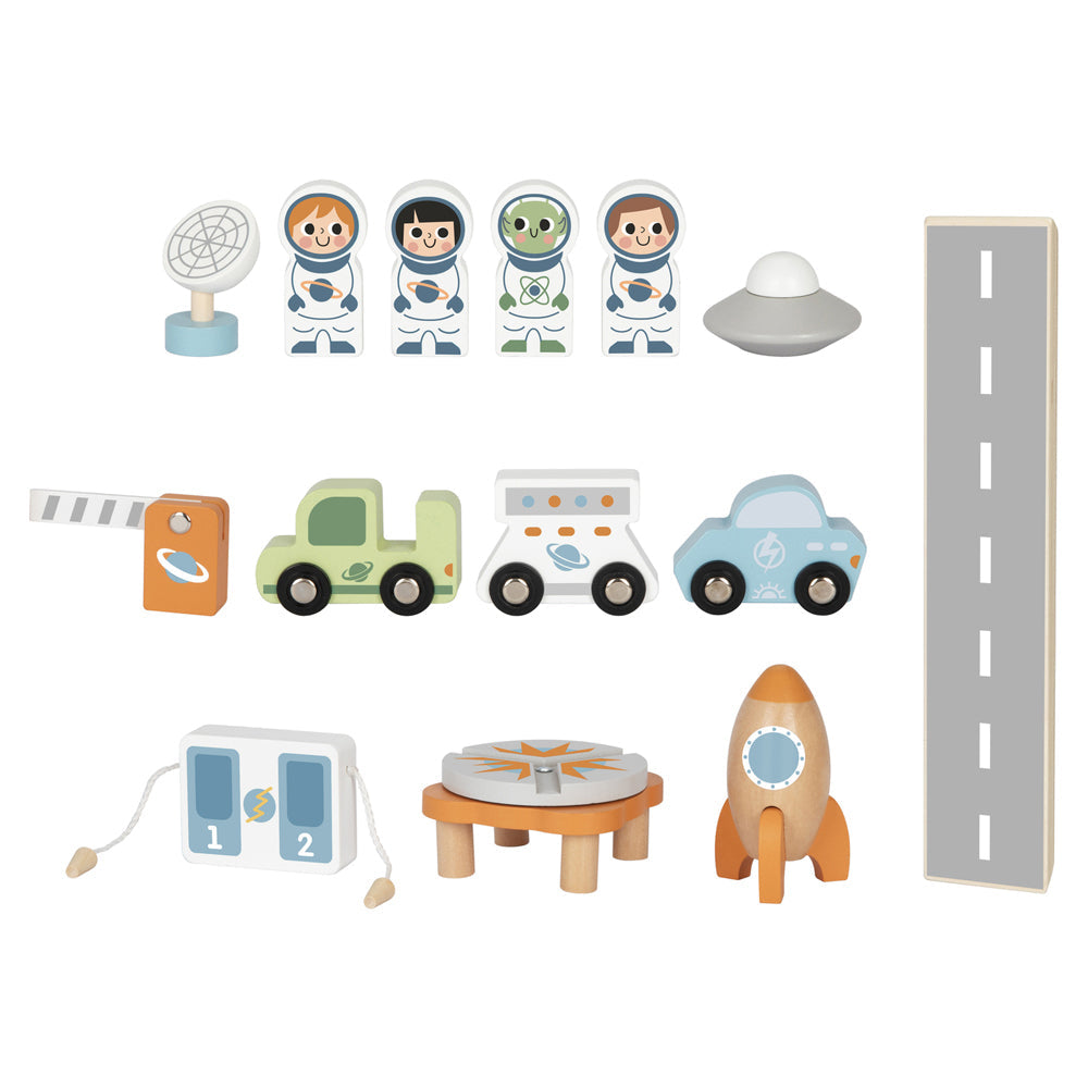 Tooky Toy Wooden Space Station Kids/Children Educational Toy Playset 3y+ — image 5