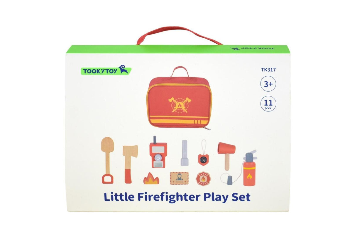 Tooky Toy Little Firefighter Set Pretend Play Themed Carry Bag For Kids 3y+ — image 5