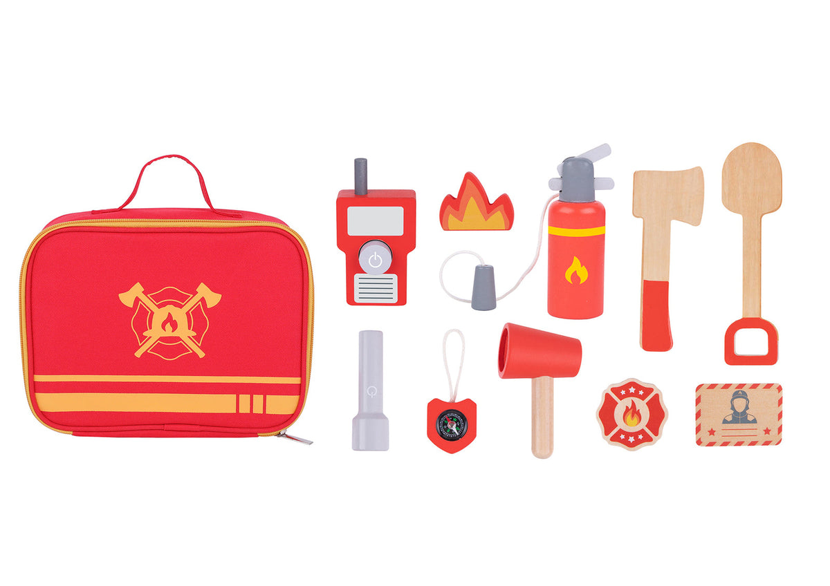 Tooky Toy Little Firefighter Set Pretend Play Themed Carry Bag For Kids 3y+ — image 3