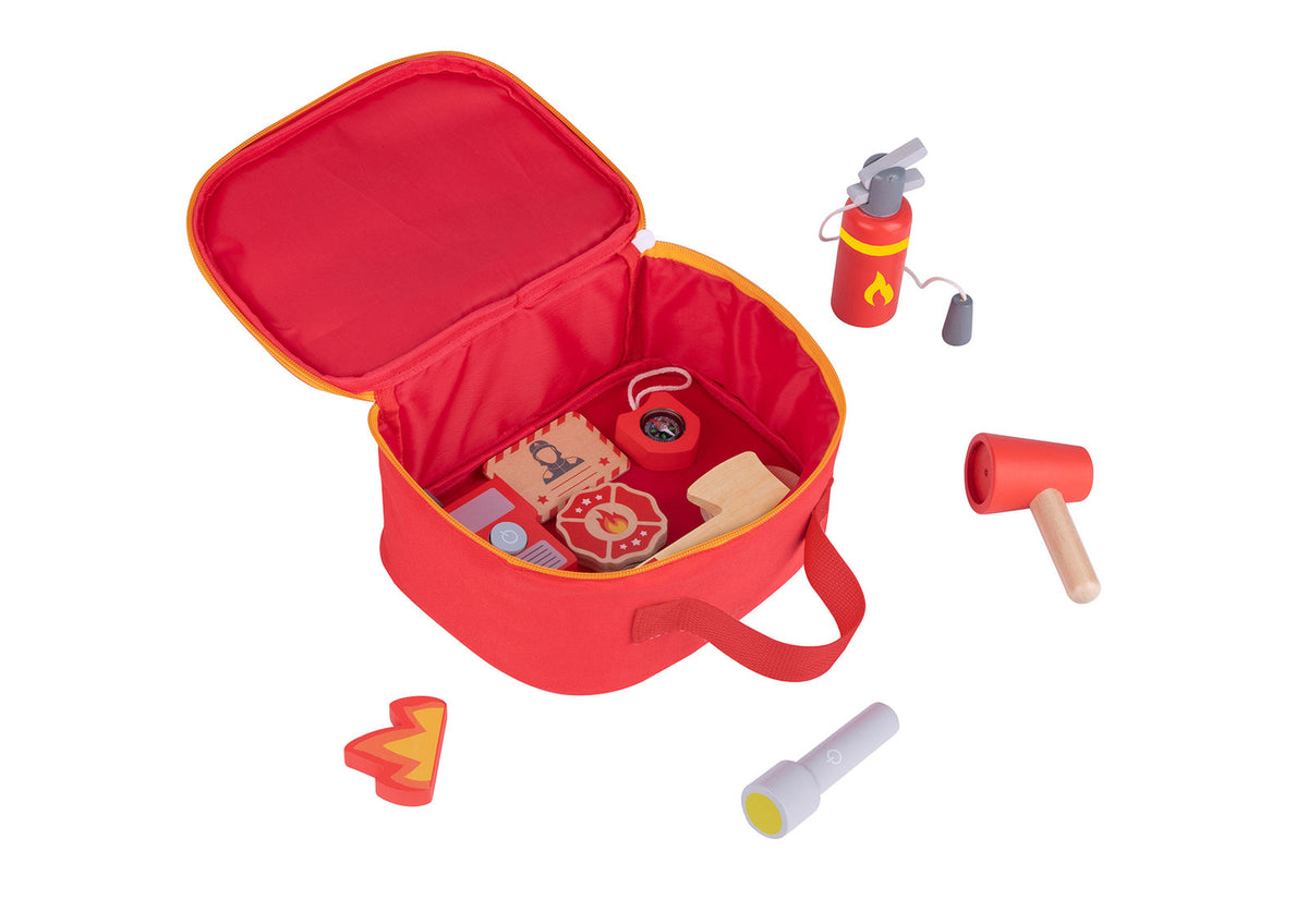 Tooky Toy Little Firefighter Set Pretend Play Themed Carry Bag For Kids 3y+ — image 2