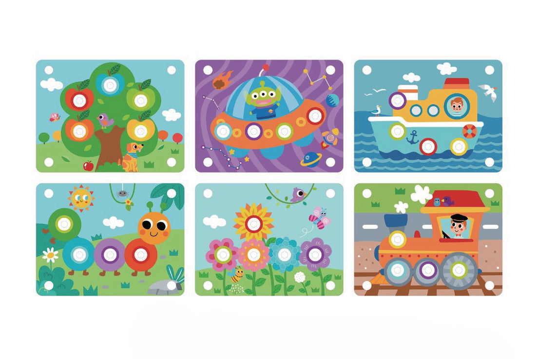 Tooky Toy Gear Game Double Sided Pictures Kids Educational Mechanical Toy 18m+ — image 2