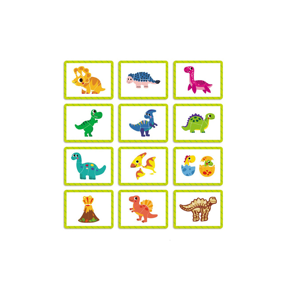 Tooky Toy Magnetic Puzzle Pieces Kids/Children Toy Playset Box Dinosaur 3y+