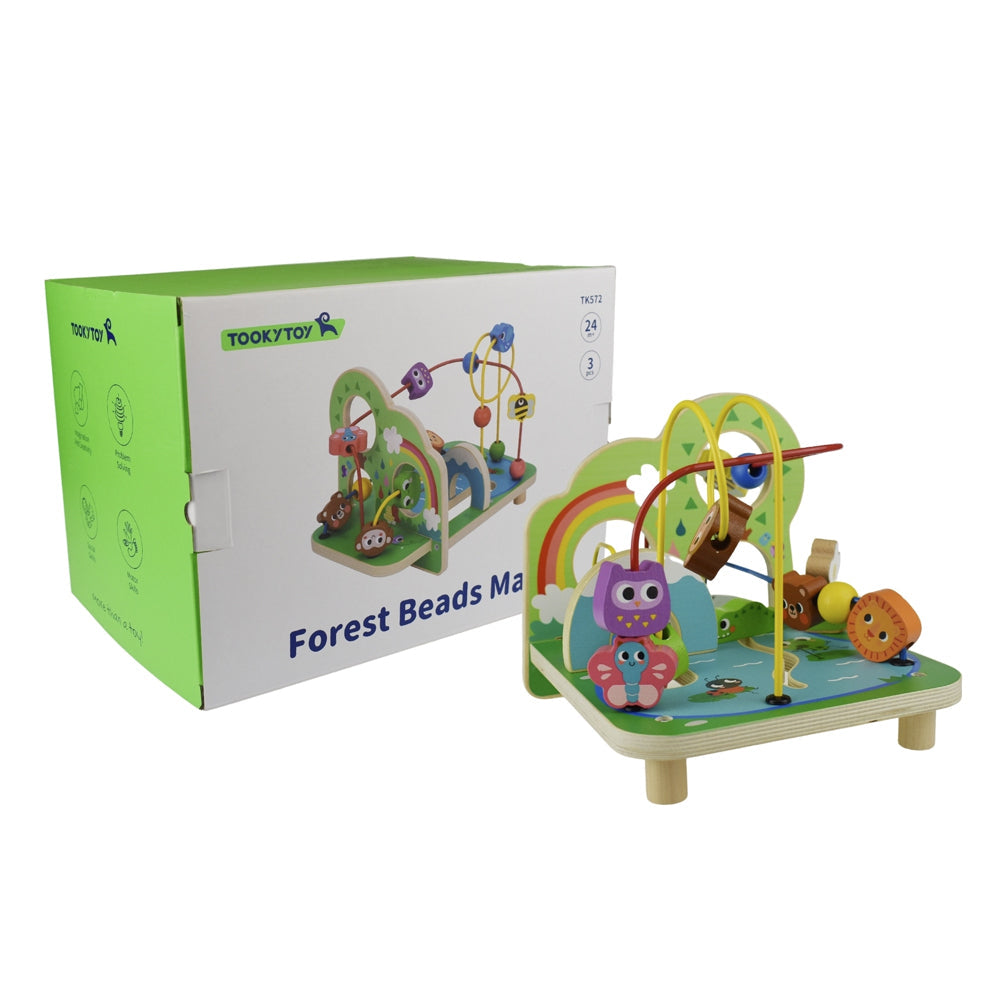 Tooky Toy Bead Maze Interactive Wooden Puzzle Children's Play Toy Set 2yrs+ — image 3
