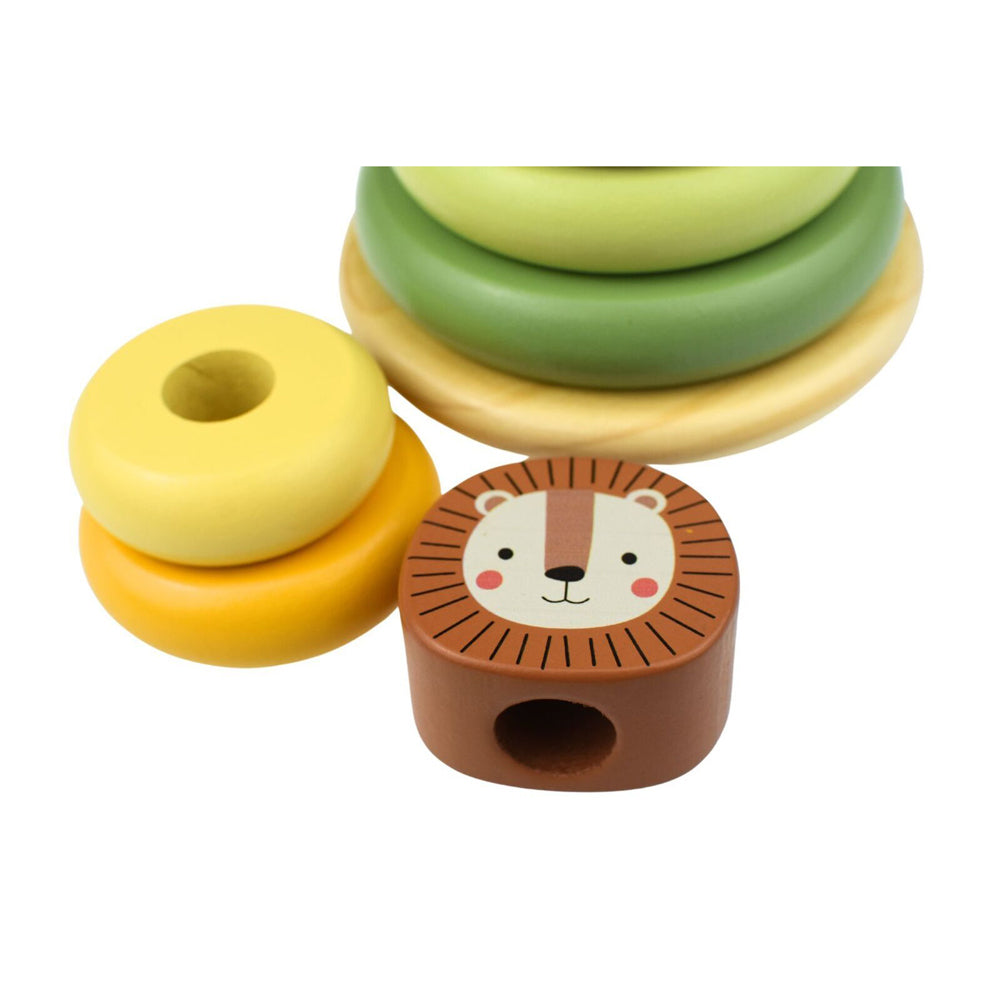 Tooky Toy My Forest Friends Lion Stacking Tower Wooden Play Kids/Children 12m+ — image 2