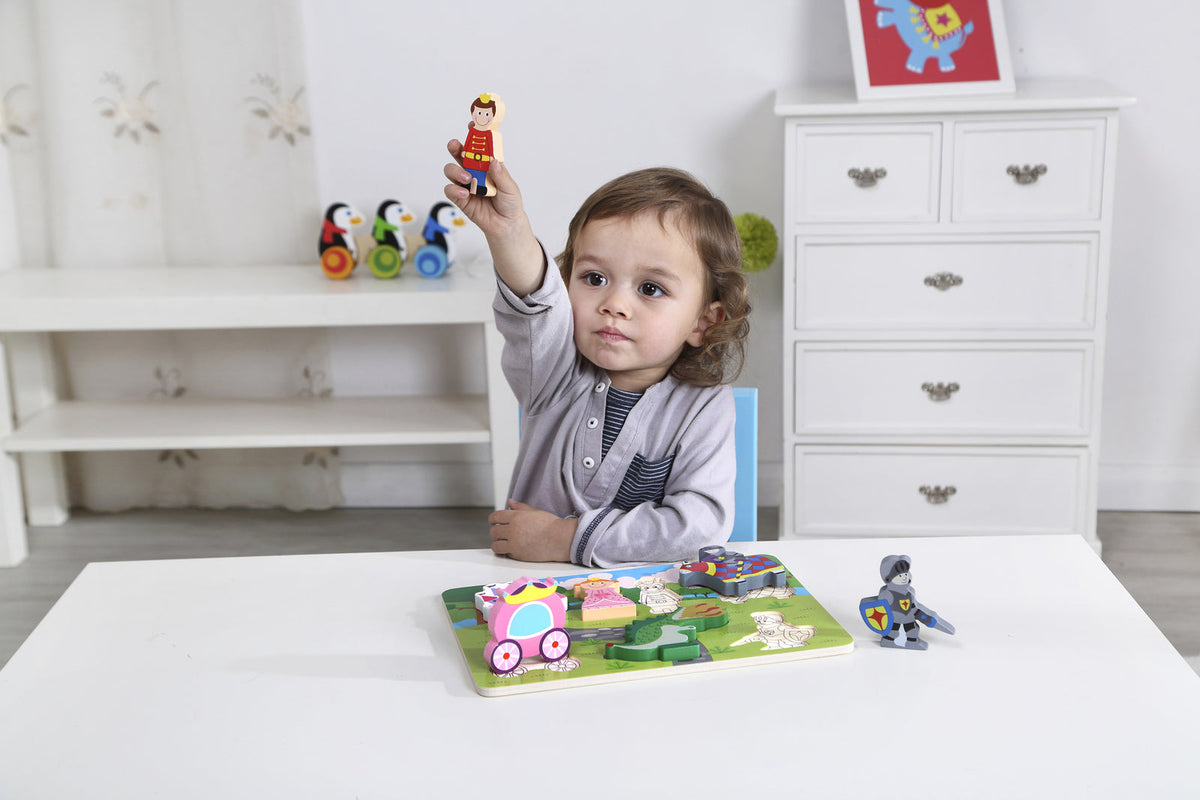 Tooky Toy Chunky/Large Pieces Princess Children's/Kids/Baby Puzzle Board 12m+ — image 3