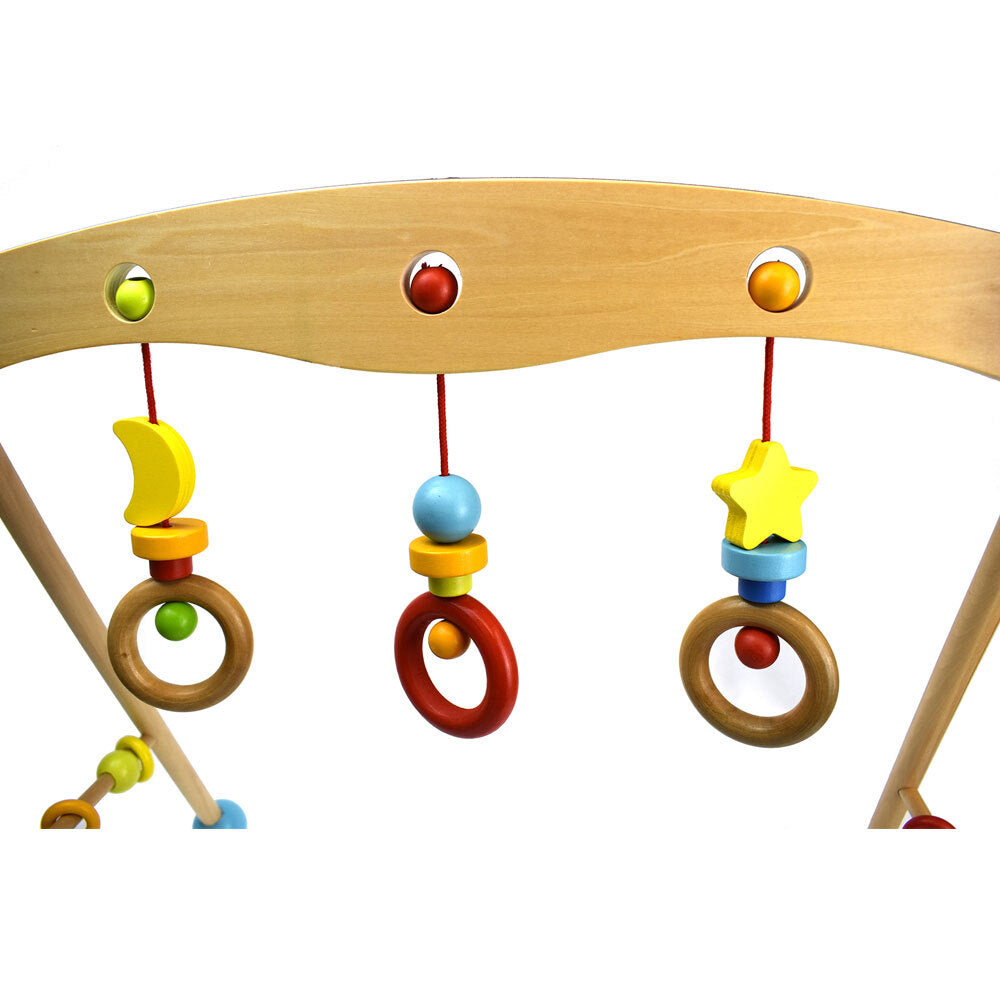 Tooky Toy 55cm Baby Gym Infant Wooden Activity/Educational Play Fun Game 6m+ — image 3