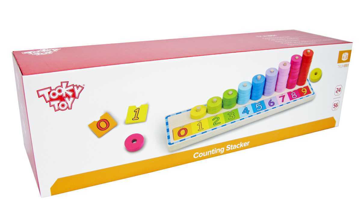 Tooky Toy Counting Stacker/Stacking Kids/Children's Puzzle/Thinking Board 2+ — image 2