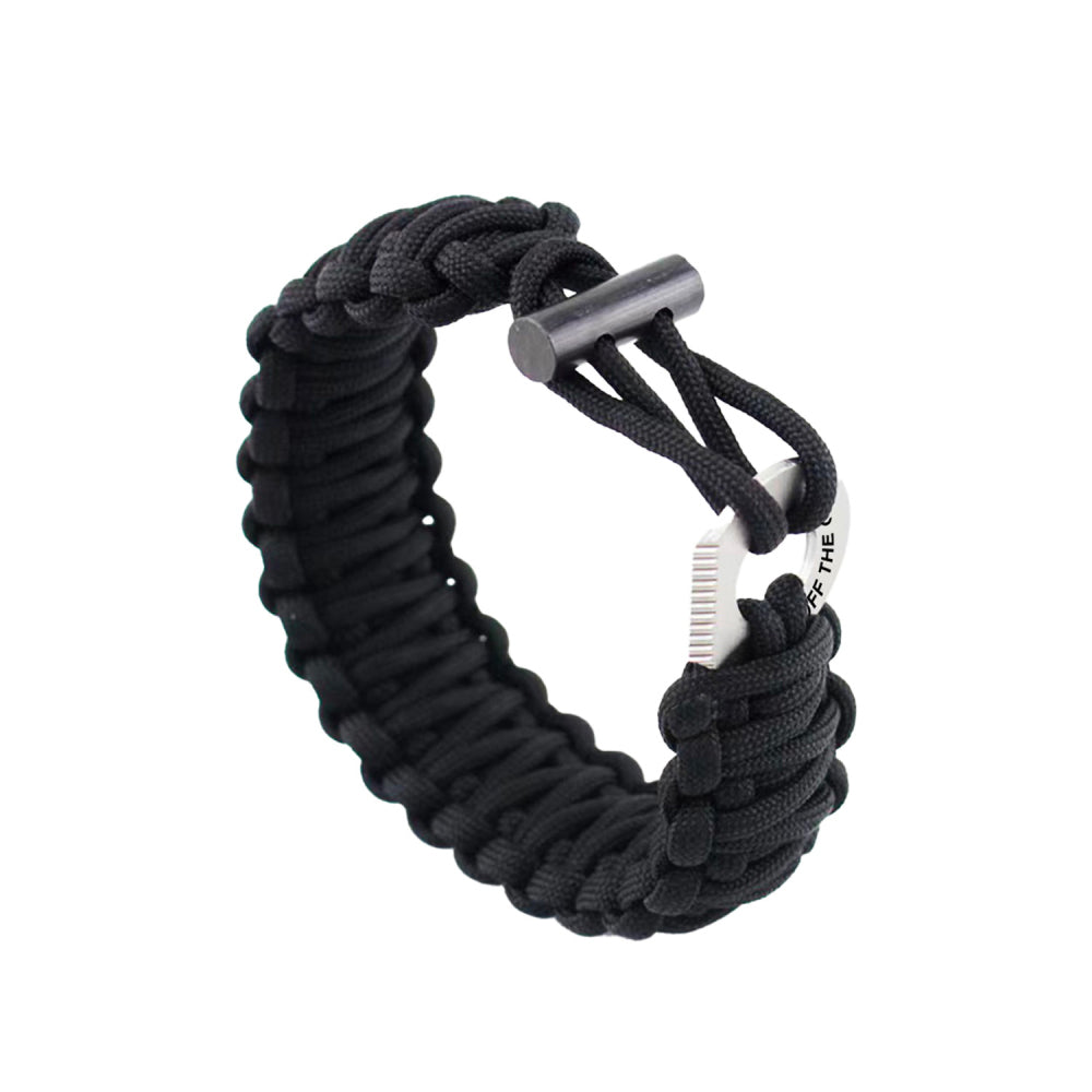 Trixie & Milo Off The Grid Multi-Use Emergency Survival Bracelet Black