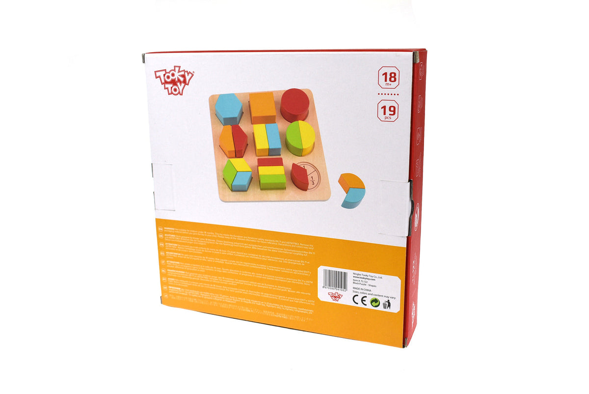 Tooky Toy Play Block Interactive Kids/Children Toddler Wooden Puzzle Shapes 18m+ — image 3