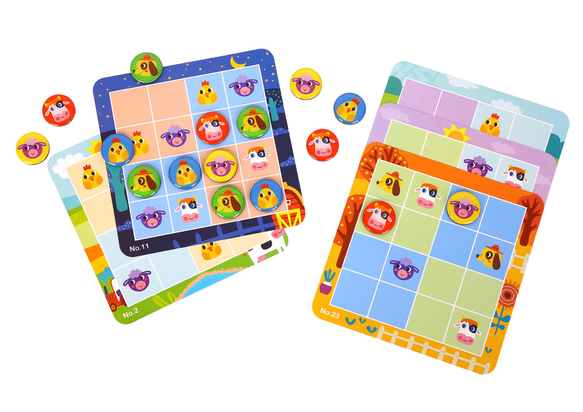 Tooky Toy Kids/Children's Farm Themed Sudoku Tabletop Educational Fun Game 3+ — image 2