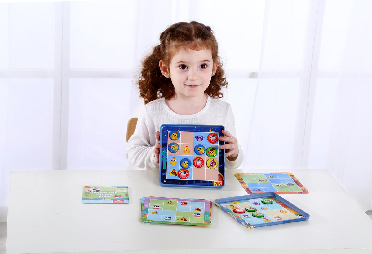 Tooky Toy Kids/Children's Farm Themed Sudoku Tabletop Educational Fun Game 3+ — image 7