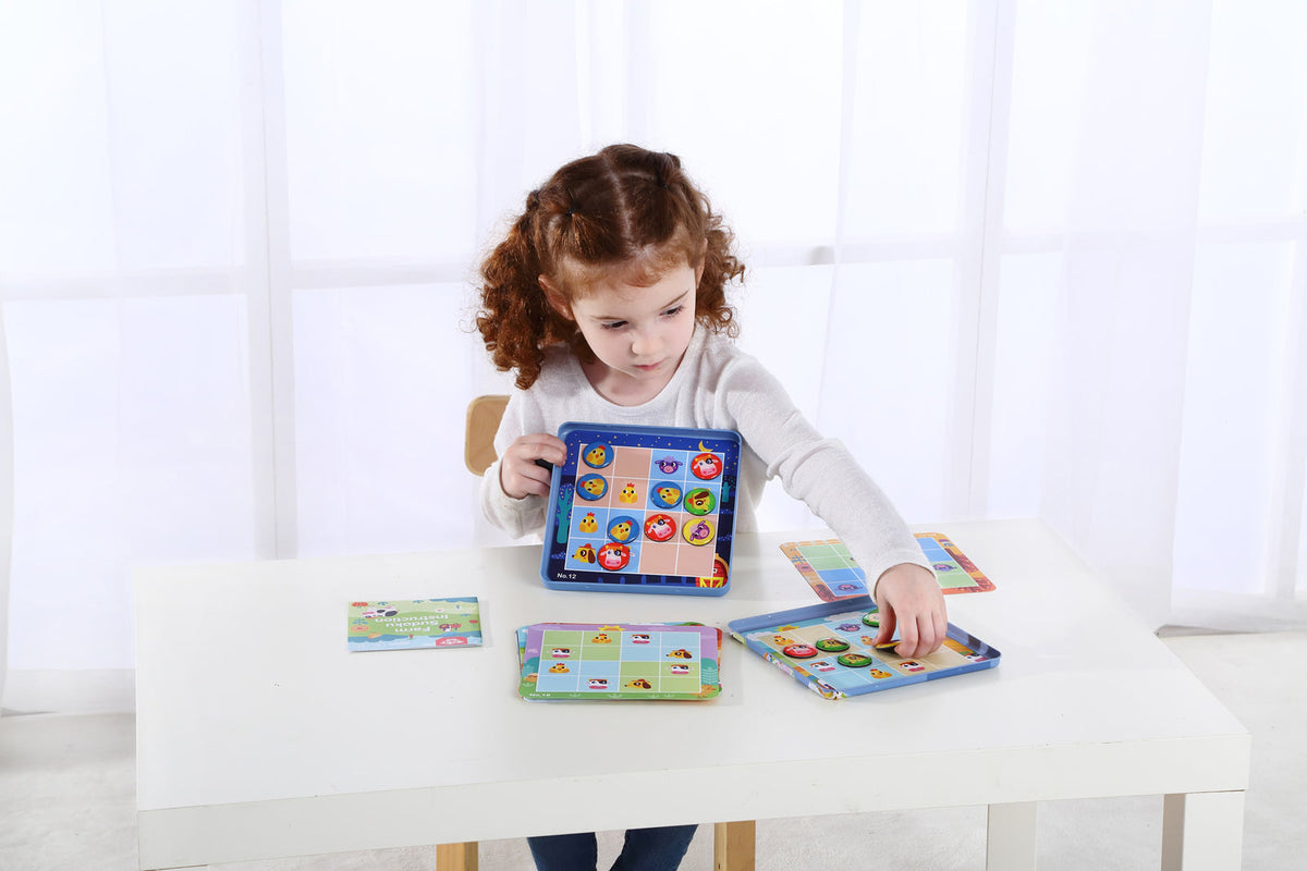 Tooky Toy Kids/Children's Farm Themed Sudoku Tabletop Educational Fun Game 3+ — image 6