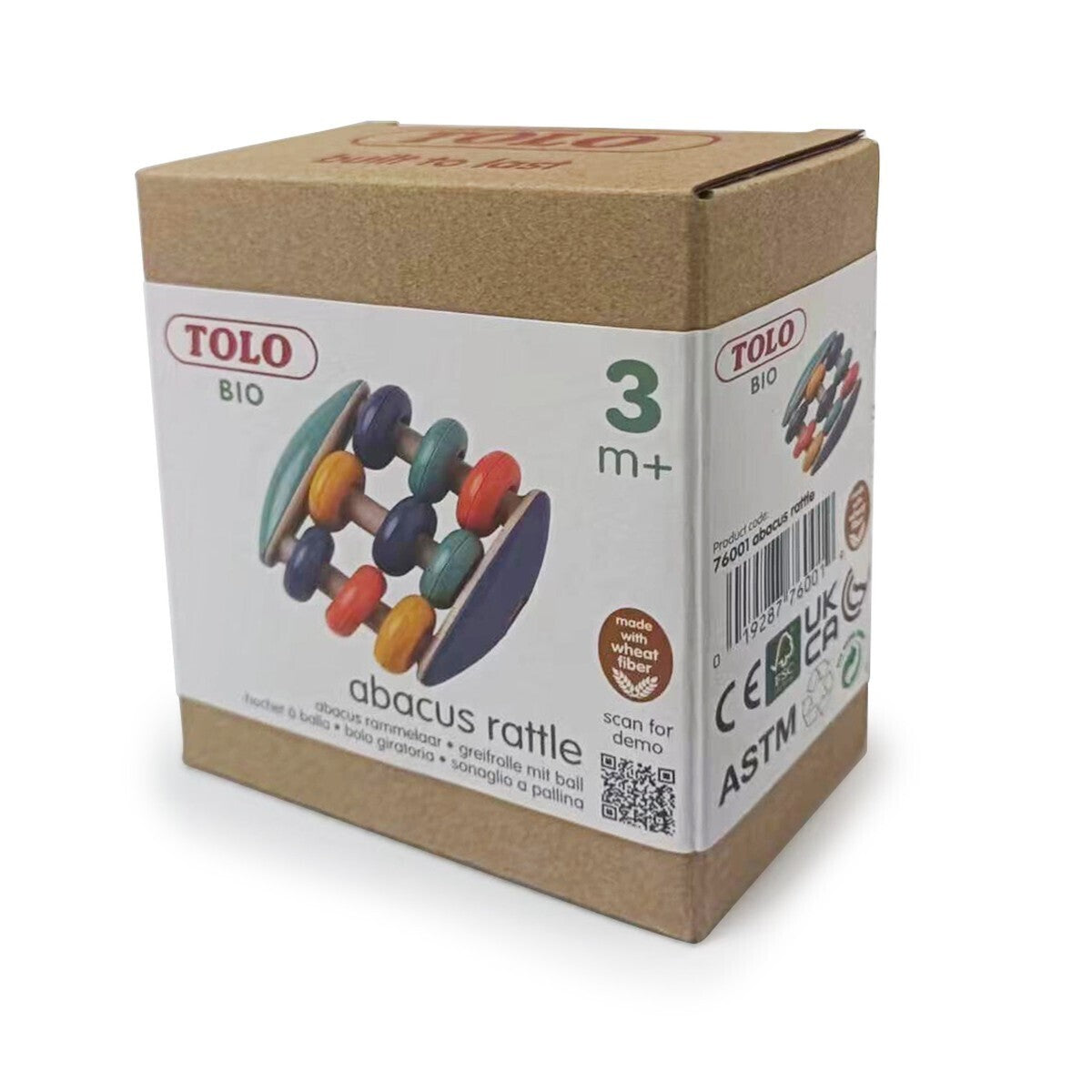 Tolo Toys Bio Plastic 9.5cm Abacus Rattle Baby/Toddler Sensory Play Toy 6m+ (2 Pack) — image 7