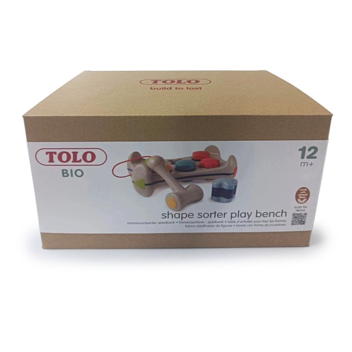 Tolo Toys Bio Plastic 24.5cm 6-Shape Sorter Play Bench Baby/Toddler Fun Toy 12m+ — image 3
