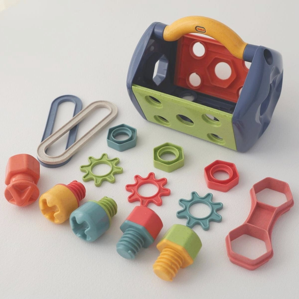 Tolo Toys Bio Plastic 19.5cm Tool Box Set Baby/Toddler Activity Toy 12m+ (14 Pieces)