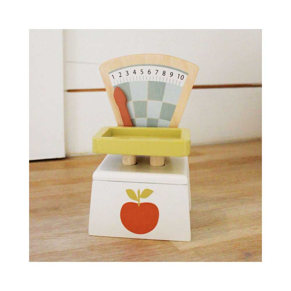Tender Leaf Toys Market Scales Kids/Children Fun Play Pretend Wooden Toy 3y+