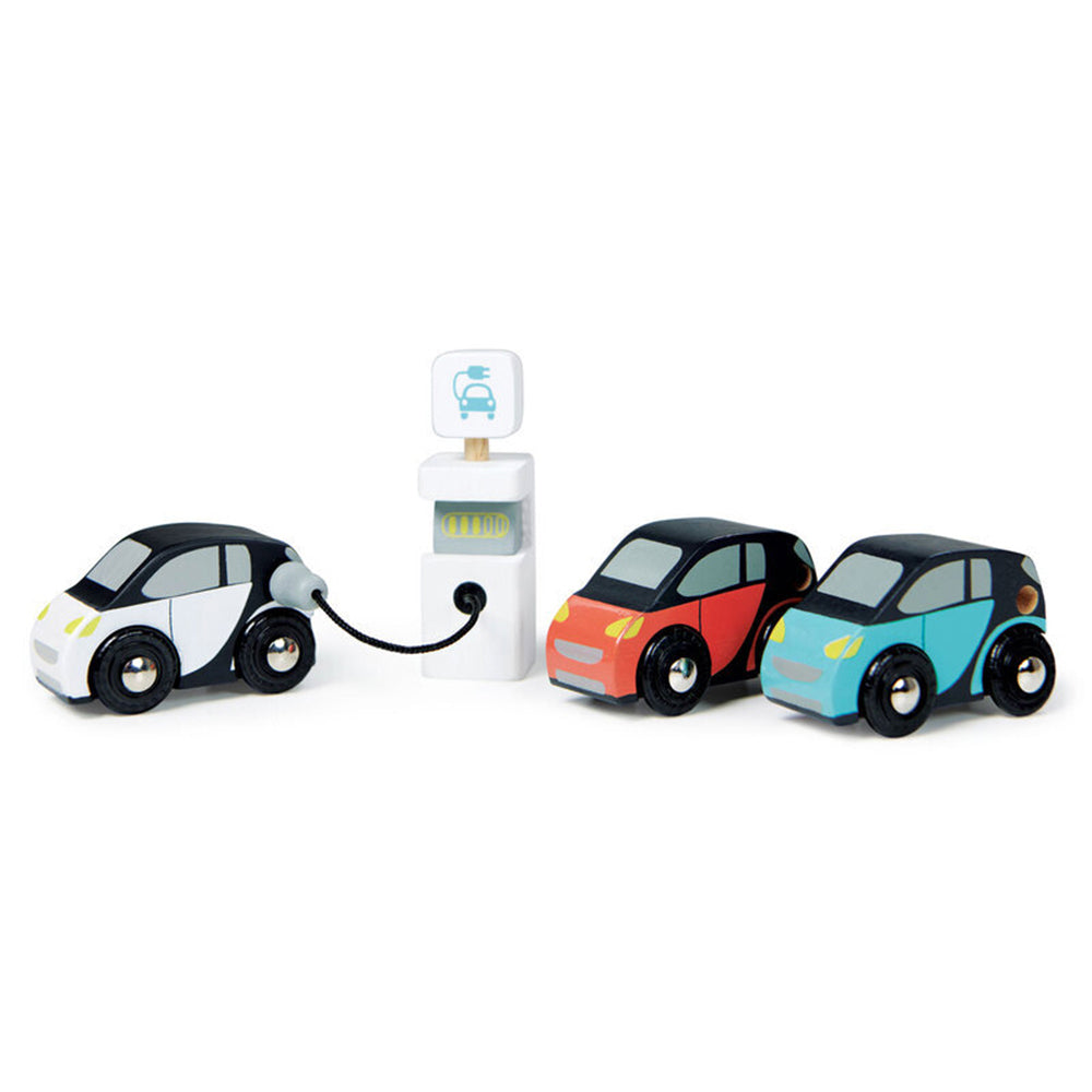 Tender Leaf Toys Smart Eelctric Car Set Kids/Children 15x8cm Wooden Toy 18m+ (2 Pack) — image 2