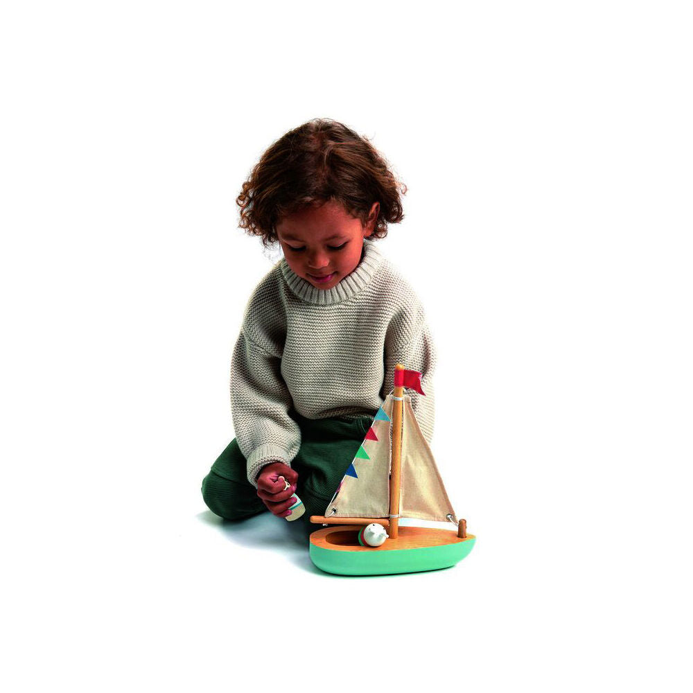 Tender Leaf Toys 23x29.5cm Sailaway Boat Kids/Child/Toddler Wooden Toy 18m+ — image 5